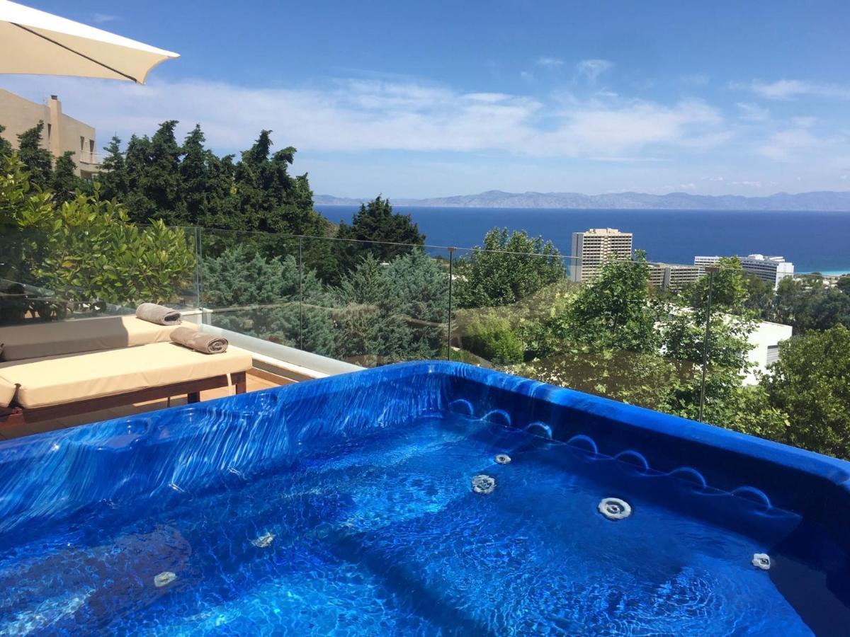 Ferienwohnung Flyviewflatsblue Privatehottub With Seaview Ixia  Exterior foto