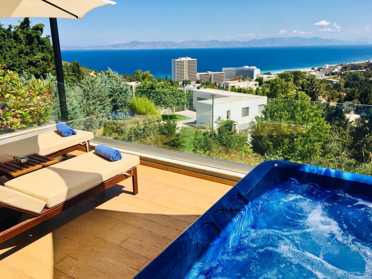 Ferienwohnung Flyviewflatsblue Privatehottub With Seaview Ixia  Exterior foto
