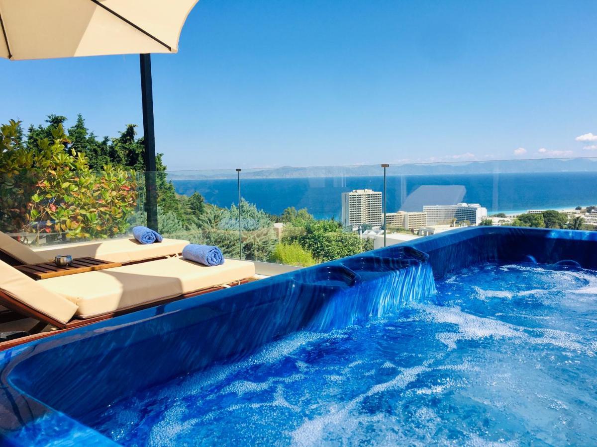Ferienwohnung Flyviewflatsblue Privatehottub With Seaview Ixia  Exterior foto